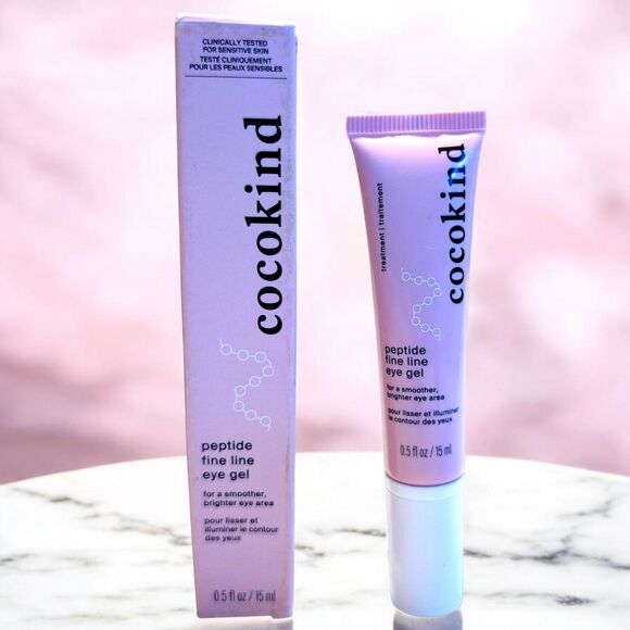 ​NEW Cocokind Peptide Fine Line Eye Gel Smooth Brighter Full Size 0.5 oz / 15 ml - Picture 1 of 5